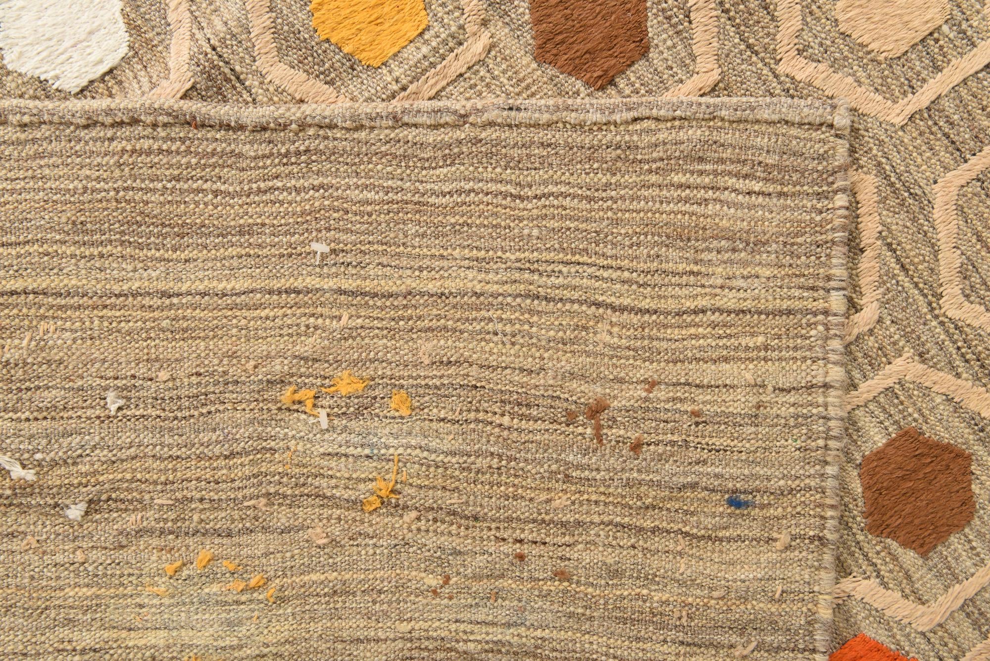 7' 1 x 9' 4 Hand Woven Kilim Modern Rug