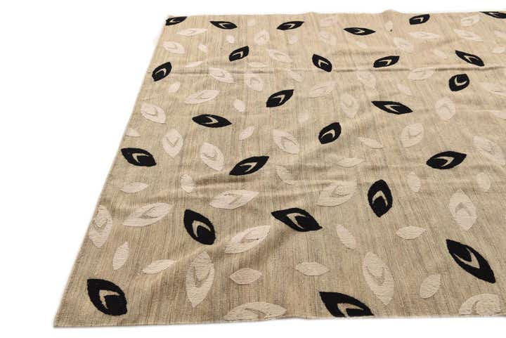 6' 8 x 8' 9 Hand Woven Kilim Modern Rug