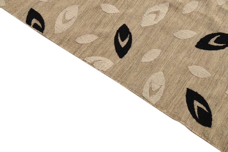 Detail image of 6' 8 x 8' 9 Hand Woven Kilim Modern Rug