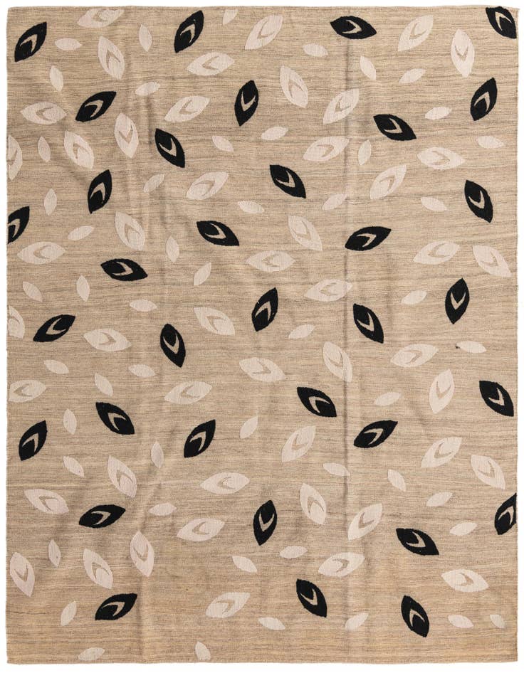Detail image of 6' 8 x 8' 9 Hand Woven Kilim Modern Rug