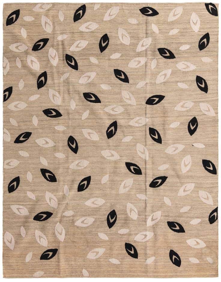 Detail image of 6' 8 x 8' 9 Hand Woven Kilim Modern Rug