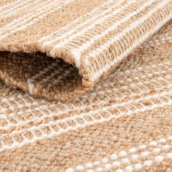 Custom Natural Hand Woven Lariat Rug