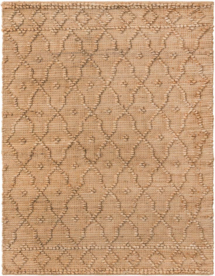 Detail image of 3' 1 x 5' 1 Hand Woven Larsa Jute Rug