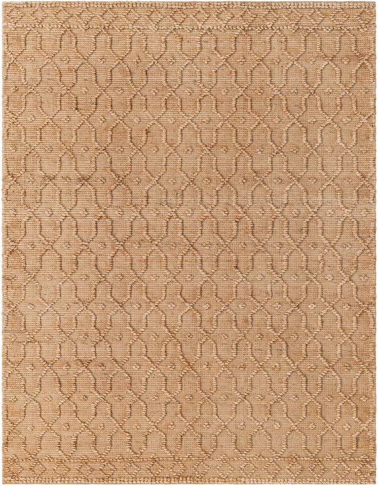 Detail image of 5' 3 x 8' Hand Woven Larsa Jute Rug