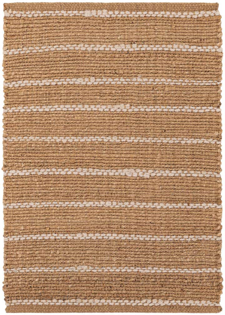 2' x 3' 1 Hand Braided Laurel Handwoven Jute Rug