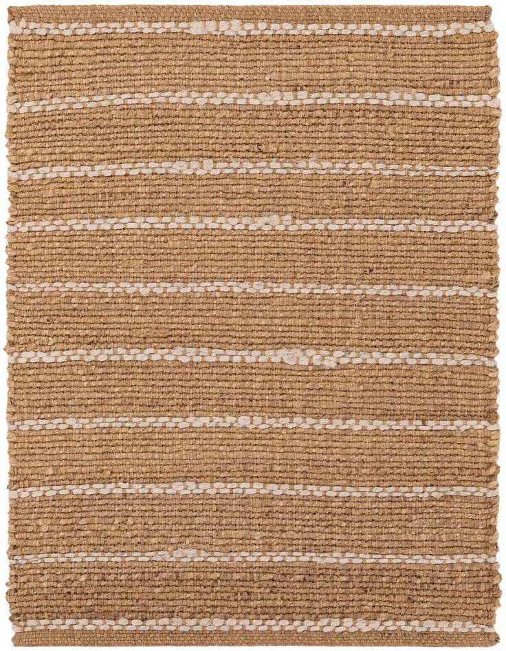 Detail image of 2' x 3' 1 Hand Braided Laurel Handwoven Jute Rug