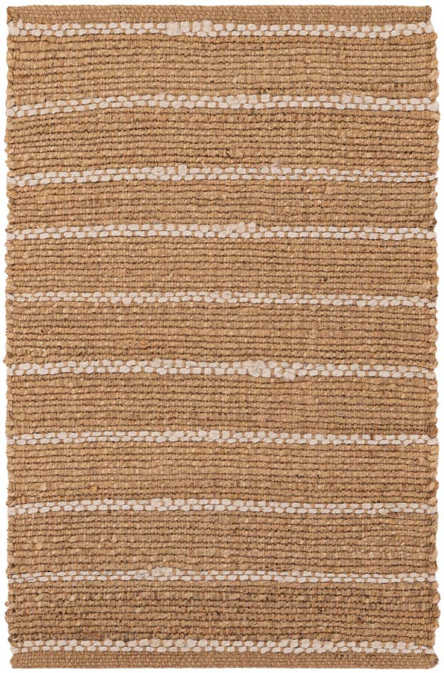 Detail image of 2' x 3' 1 Hand Braided Laurel Handwoven Jute Rug