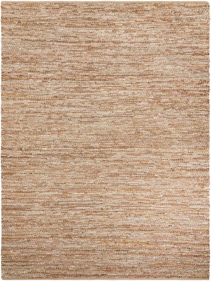 9' x 12' Hand Woven Leather Metallic Jute Rug