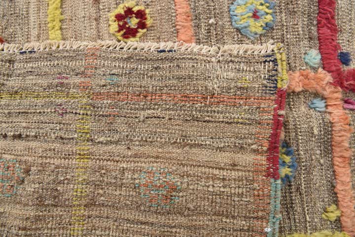 6' 9 x 7' 8 Hand Knotted Moroccan Wool Rug