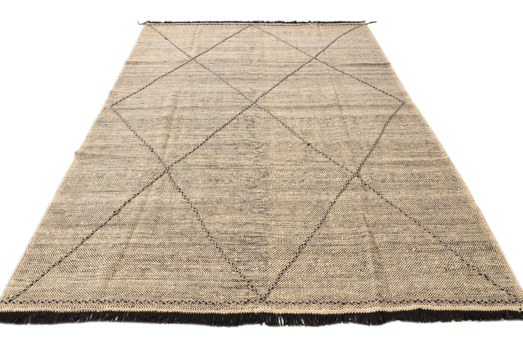 7' x 10' Hand Knotted Moroccan Wool Rug
