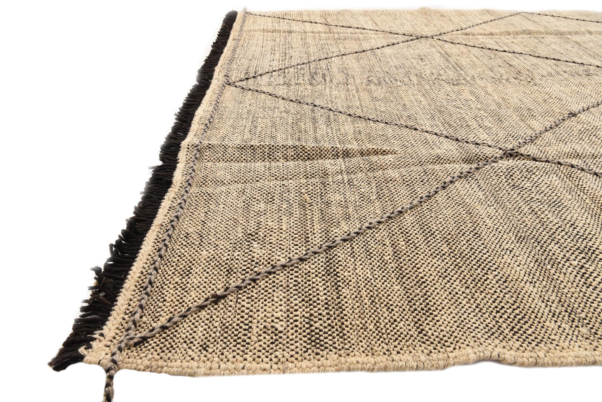 7' x 10' Hand Knotted Moroccan Wool Rug