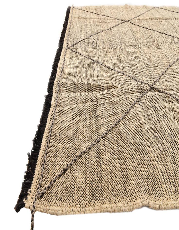 Detail image of 7' x 10'  Hand Knotted Moroccan Wool Rug