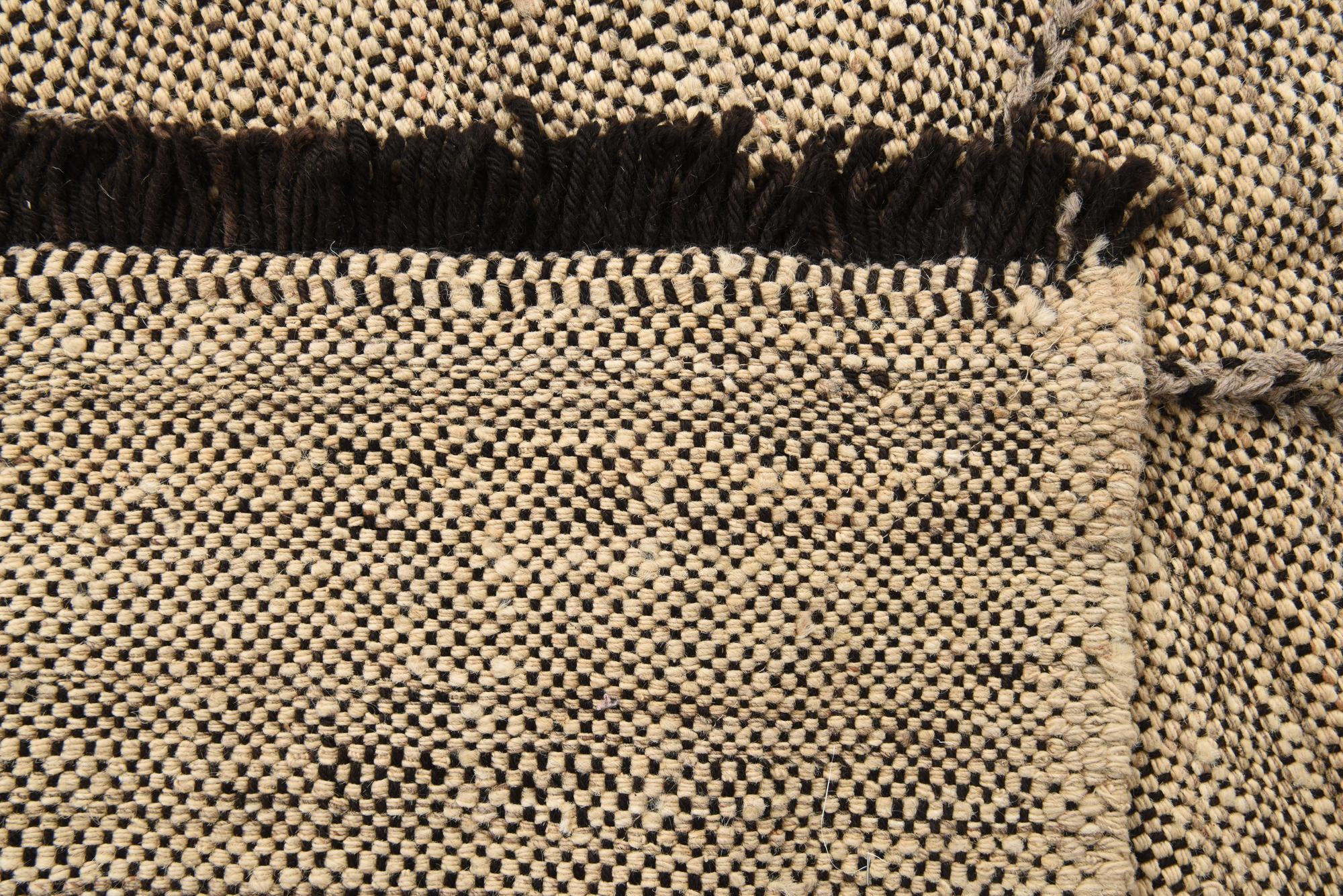 7' x 10' Hand Knotted Moroccan Wool Rug
