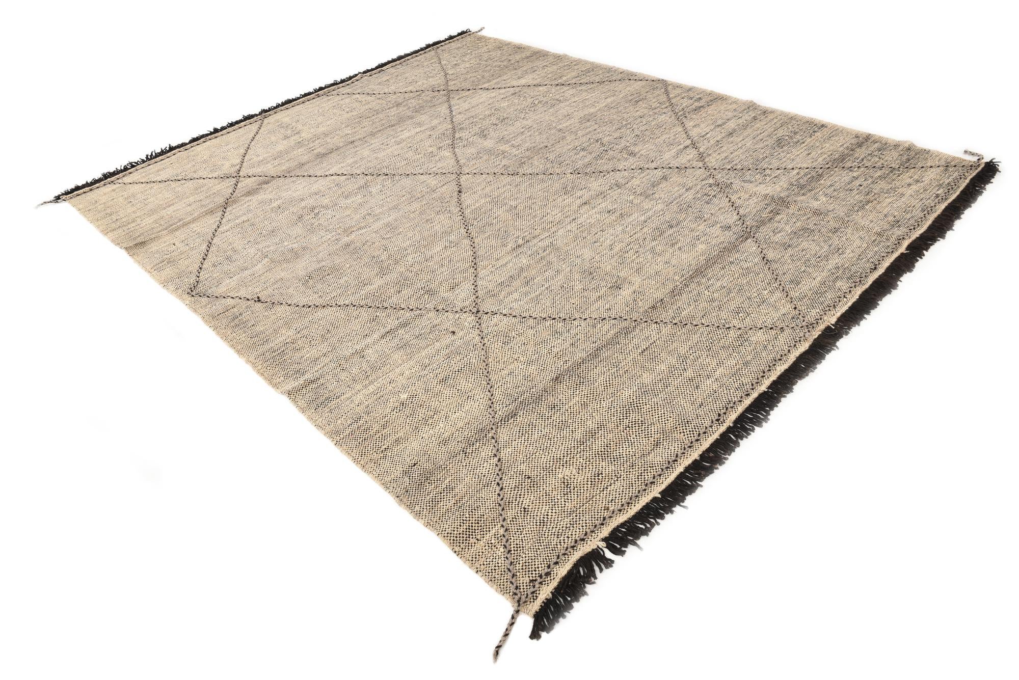 8' 3 x 9' 8 Hand Knotted Moroccan Wool Rug