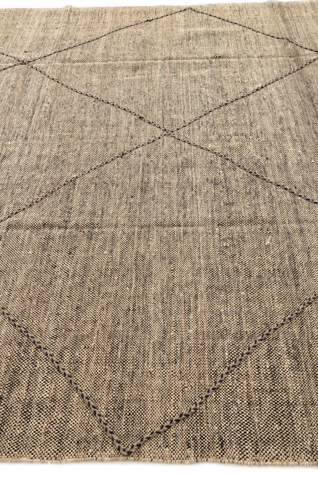 8' 3 x 9' 8 Hand Knotted Moroccan Wool Rug