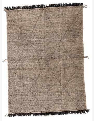 7' x 9' 9 Hand Knotted Moroccan Wool Rug