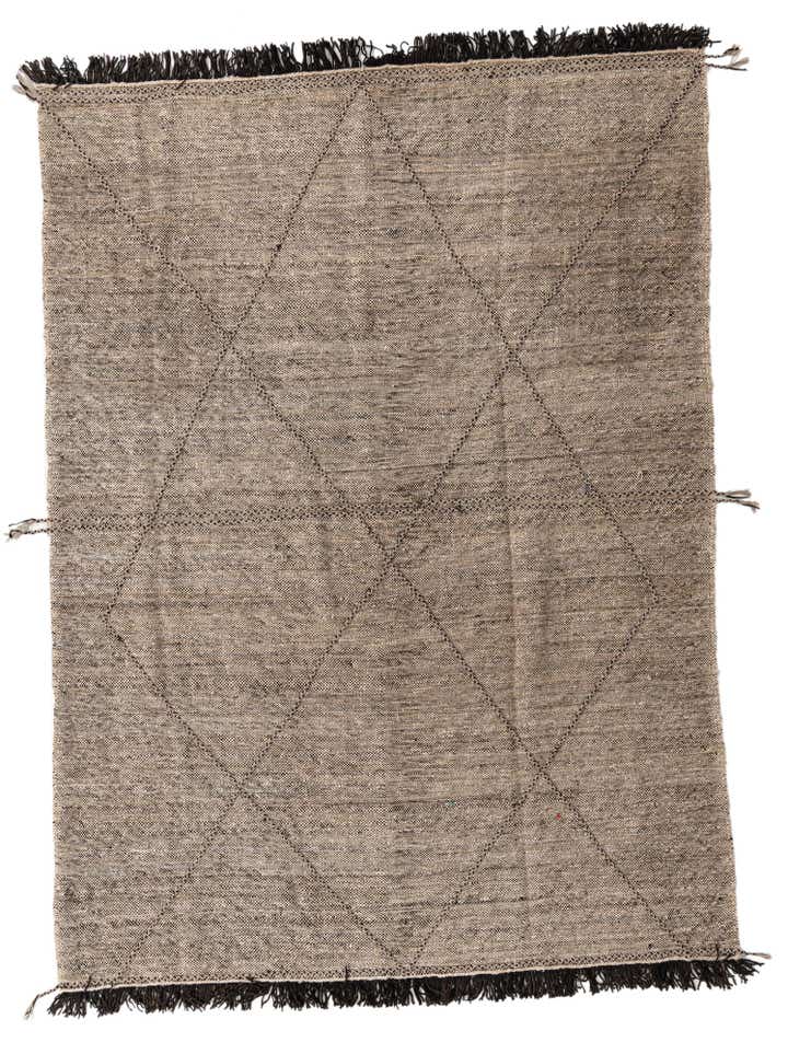 7' x 9' 9 Hand Knotted Moroccan Wool Rug