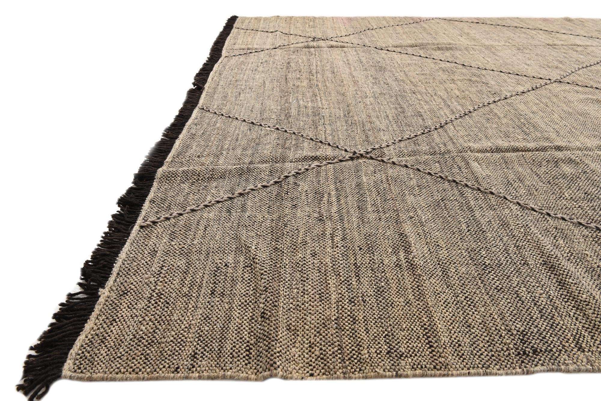 8' 3 x 9' 10 Hand Knotted Moroccan Wool Rug