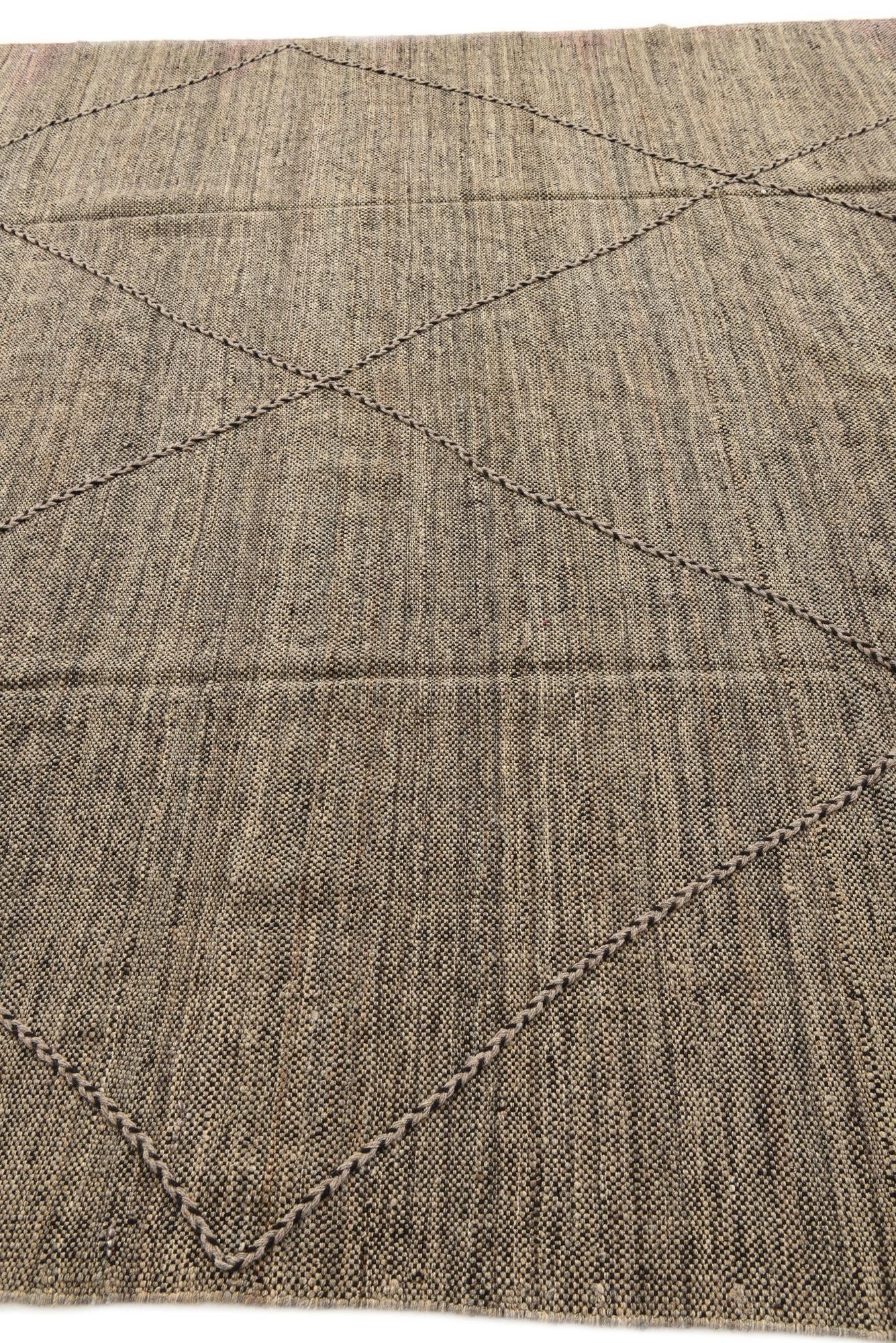 8' 3 x 9' 10 Hand Knotted Moroccan Wool Rug