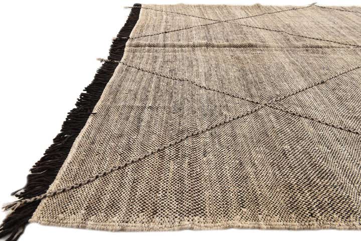 7' x 9' 9 Hand Knotted Moroccan Wool Rug