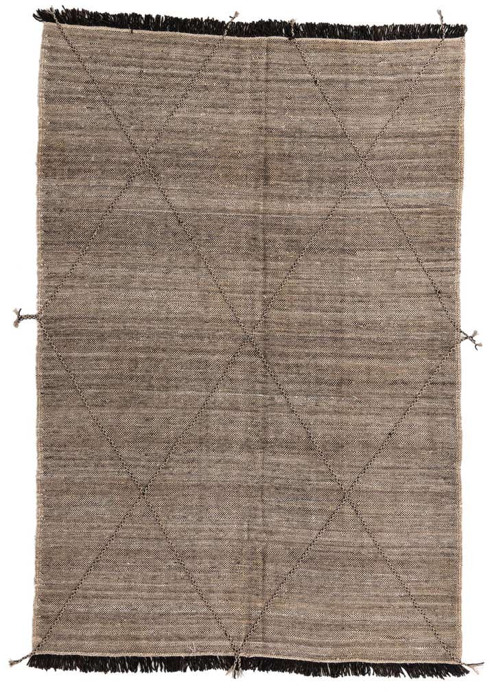 7' x 9' 9 Hand Knotted Moroccan Wool Rug