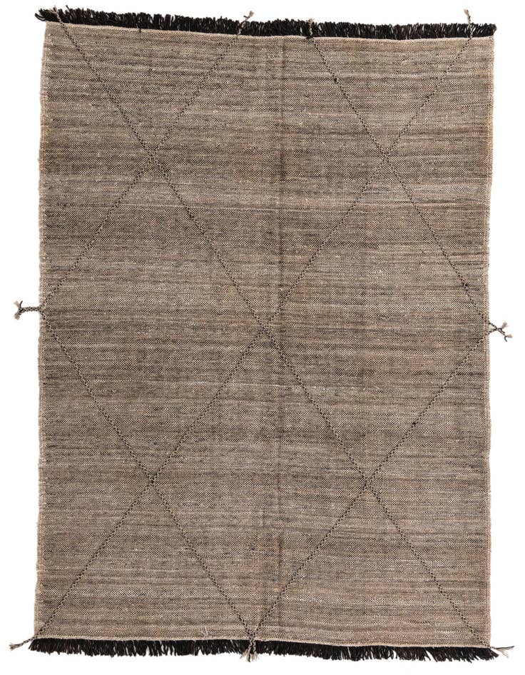 Detail image of 7' x 9' 9 Hand Knotted Moroccan Wool Rug