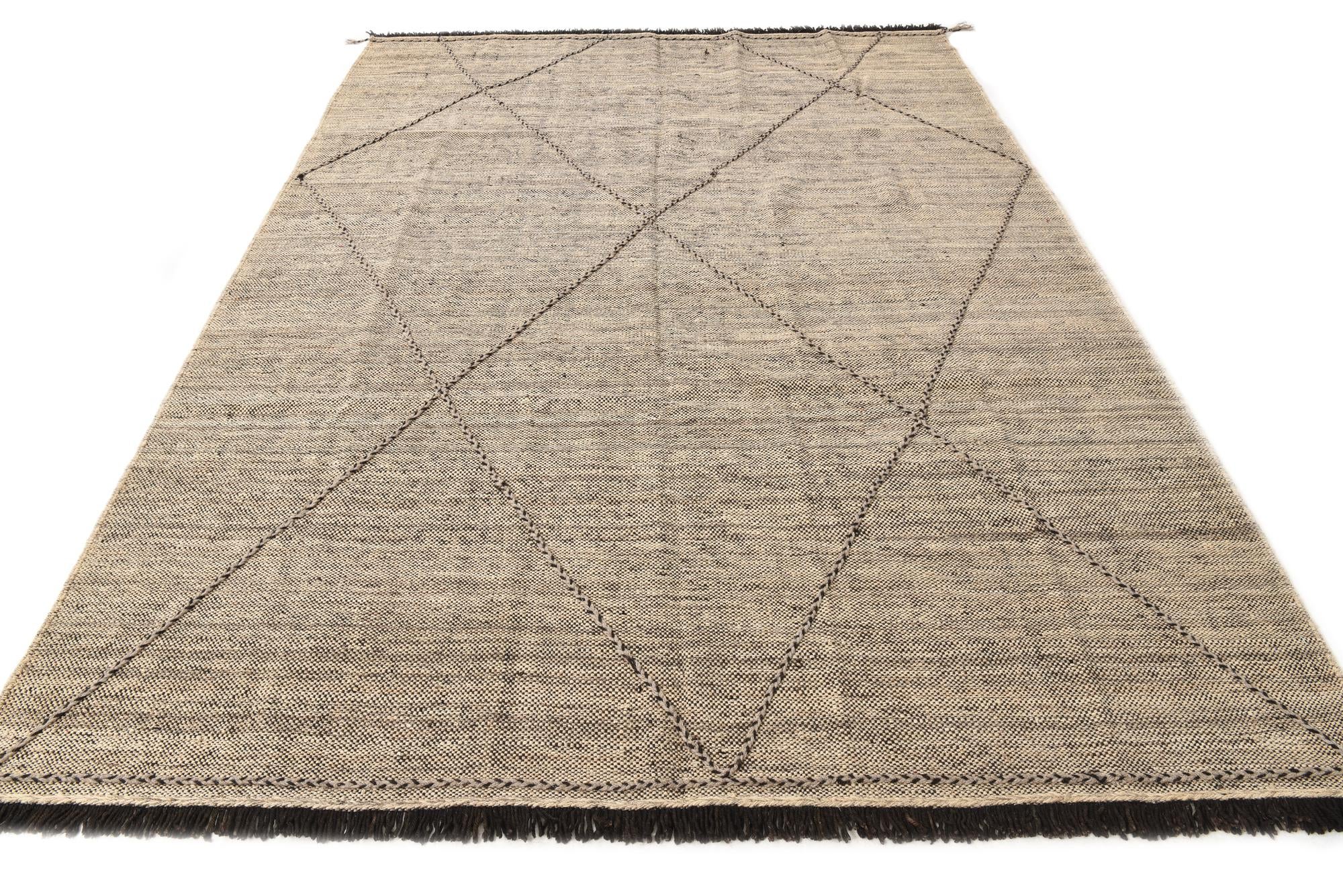 7' x 10' Hand Knotted Moroccan Wool Rug