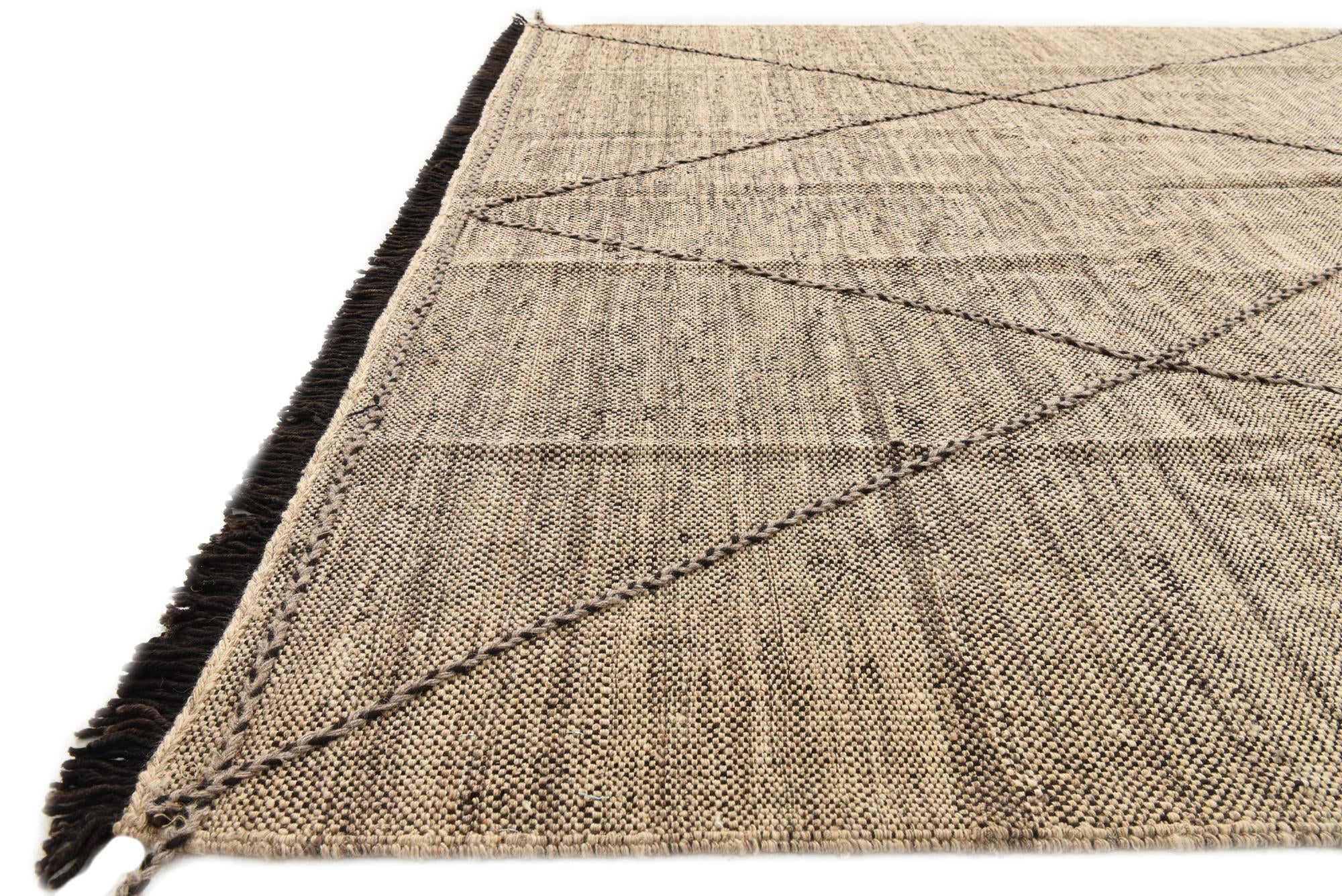 7' x 10' Hand Knotted Moroccan Wool Rug