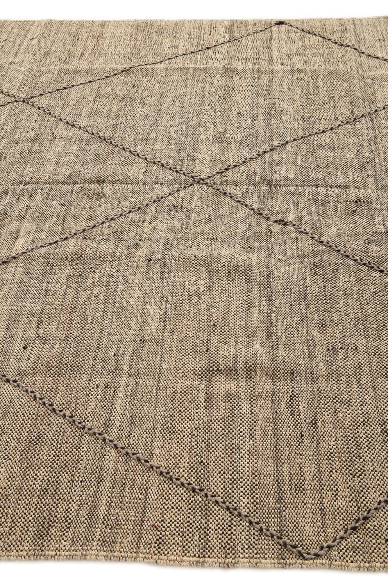 7' x 10' Hand Knotted Moroccan Wool Rug