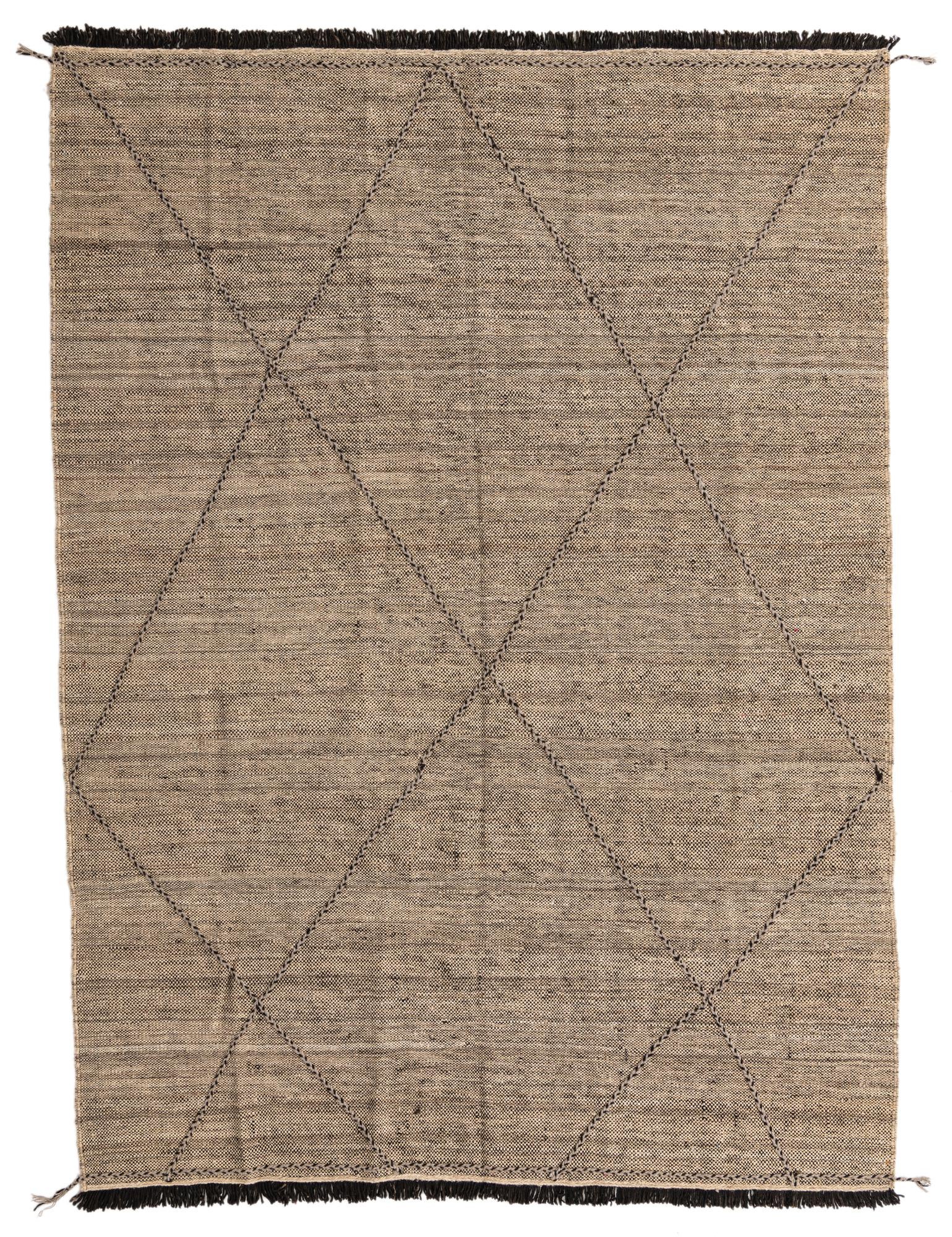 7' x 10' Hand Knotted Moroccan Wool Rug