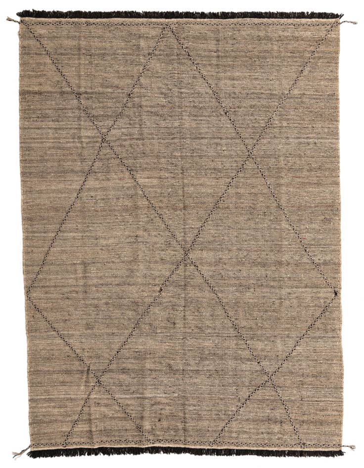 Detail image of 7' x 10' Hand Knotted Moroccan Wool Rug