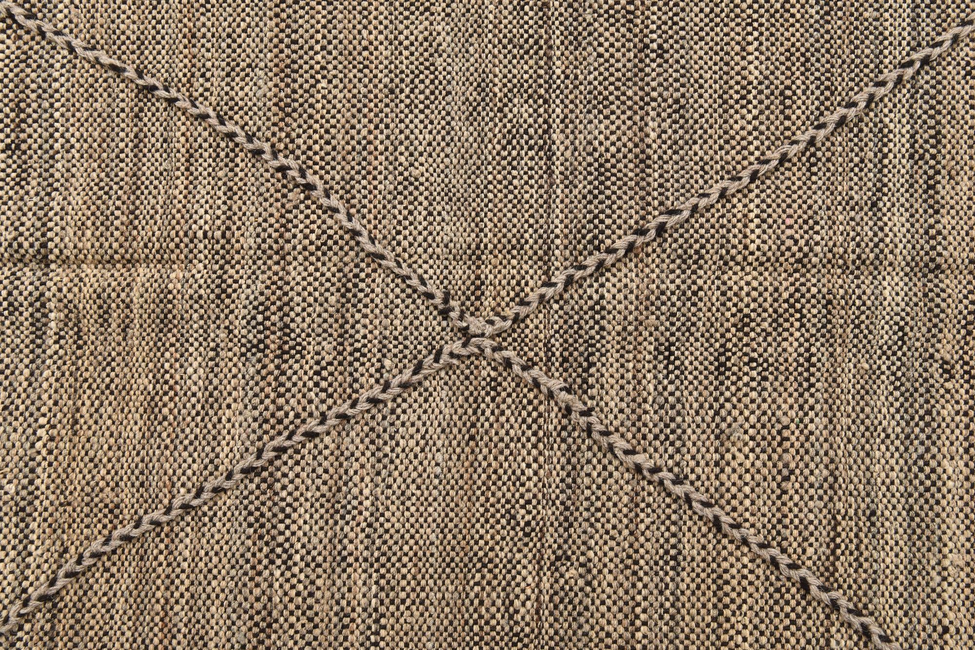 7' x 9' 7 Hand Knotted Moroccan Wool Rug