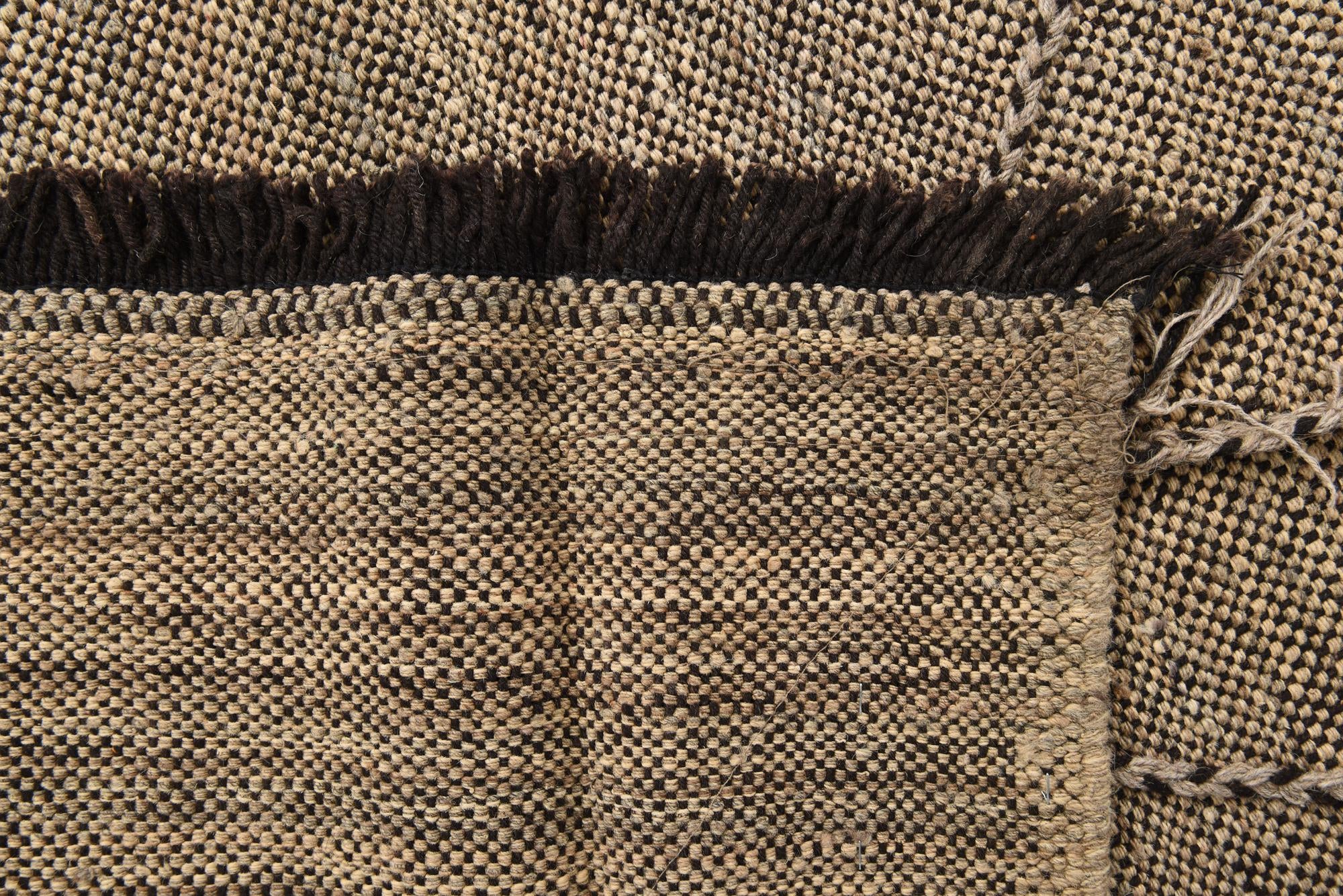 7' x 9' 7 Hand Knotted Moroccan Wool Rug