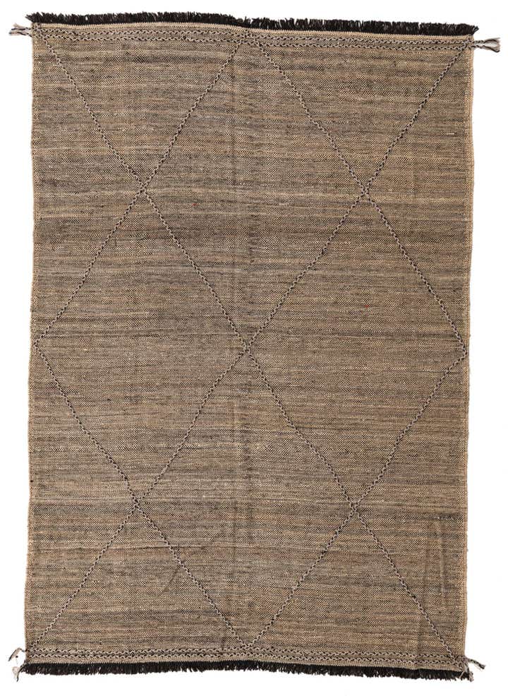 7' x 9' 7 Hand Knotted Moroccan Wool Rug