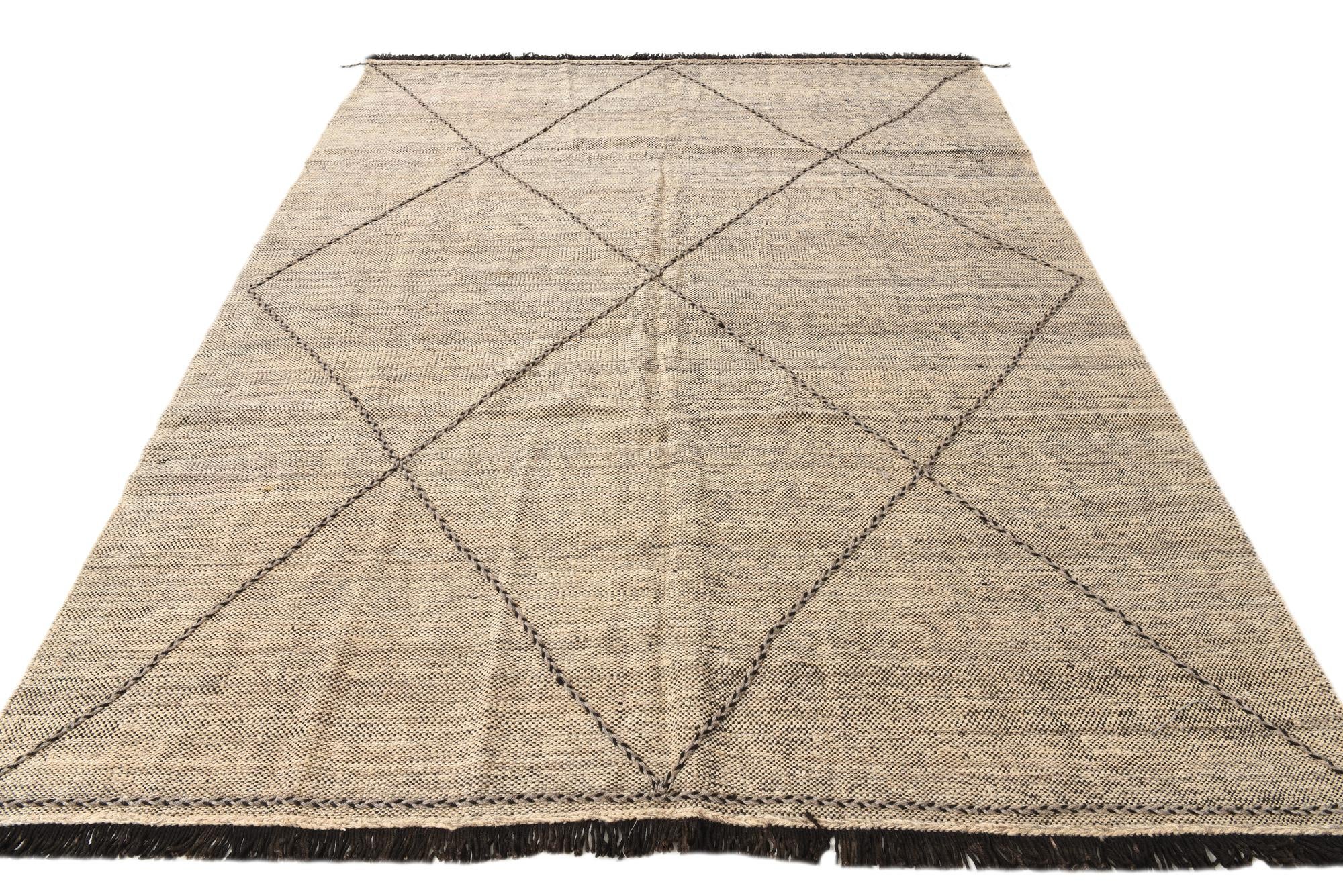 7' 5 x 9' 8 Hand Knotted Moroccan Wool Rug