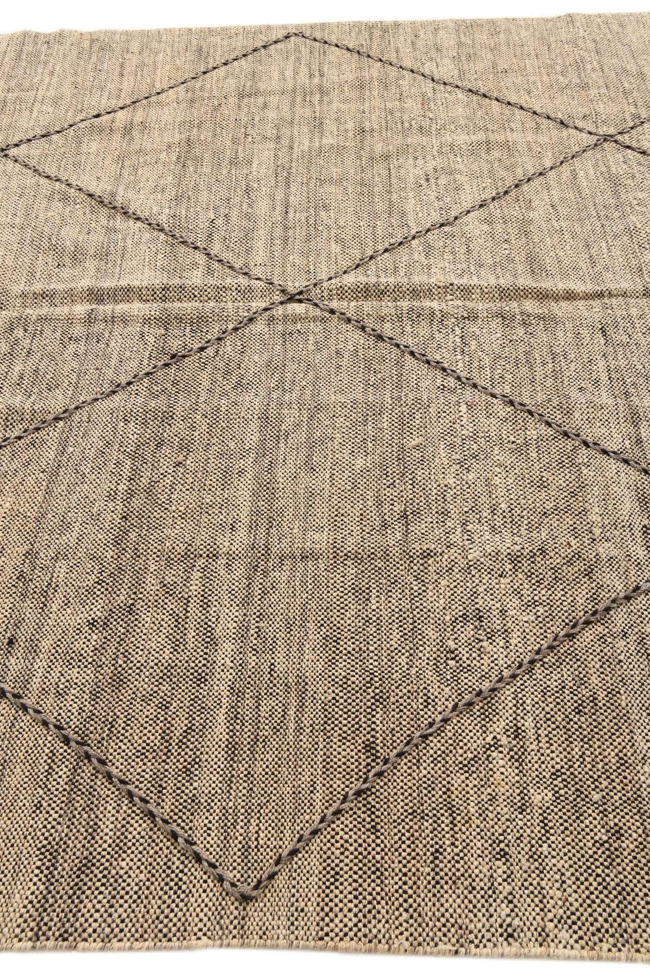 7' 5 x 9' 8 Hand Knotted Moroccan Wool Rug