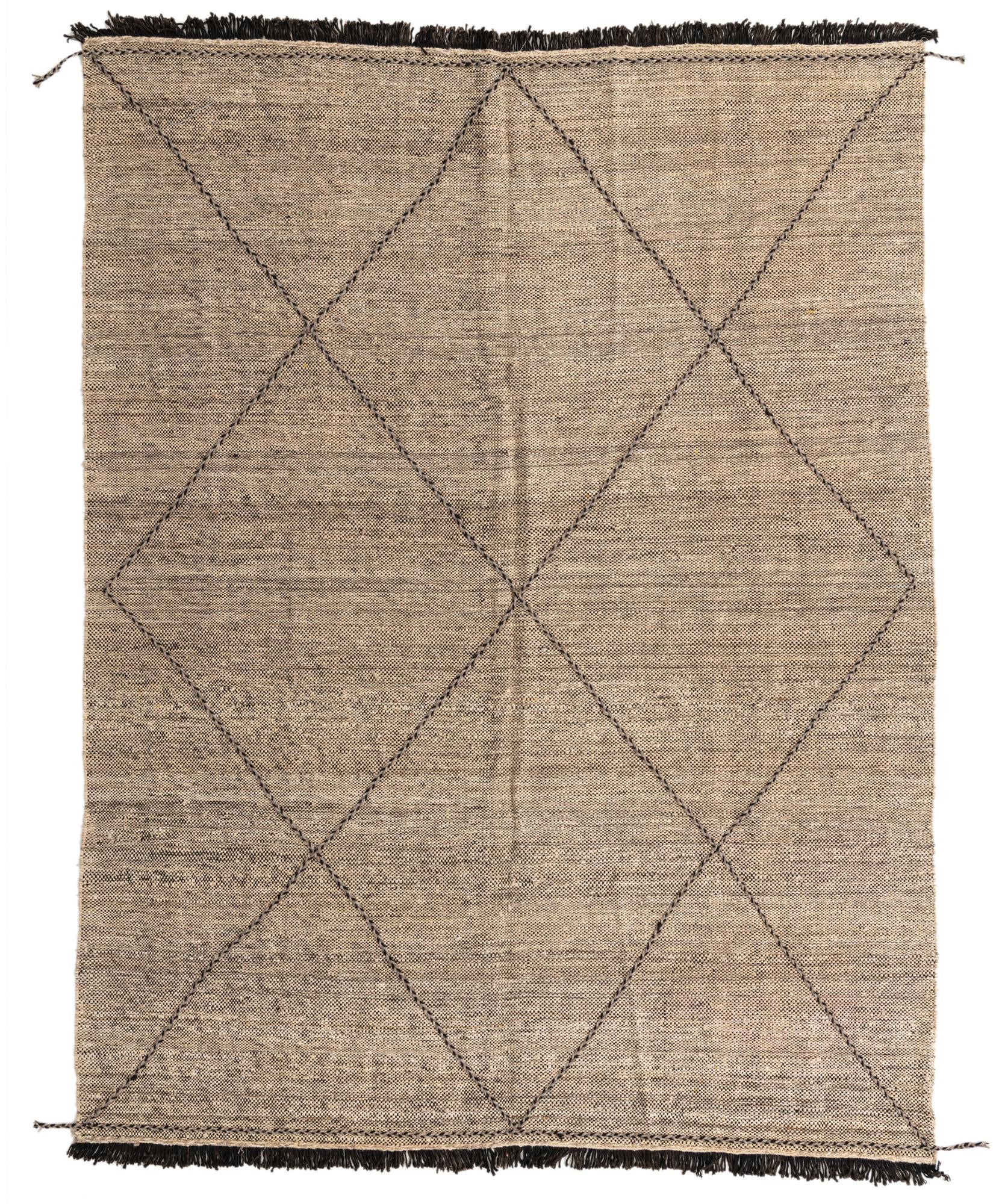 7' 5 x 9' 8 Hand Knotted Moroccan Wool Rug