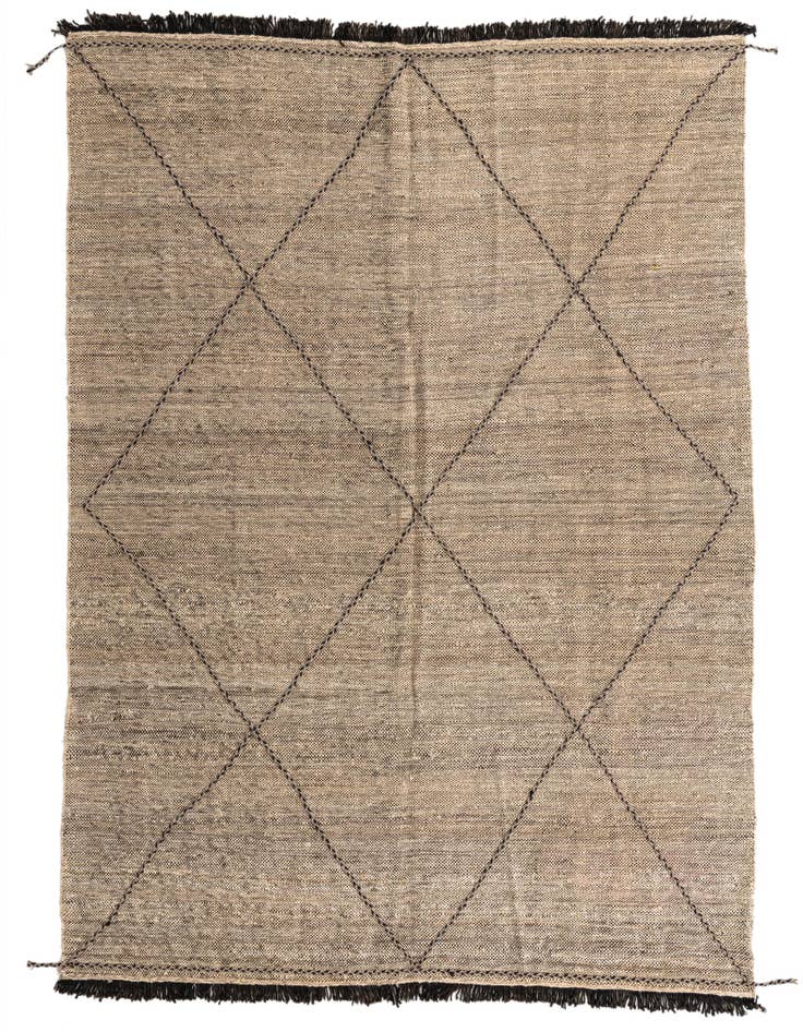 Detail image of 7' 5 x 9' 8 Hand Knotted Moroccan Wool Rug