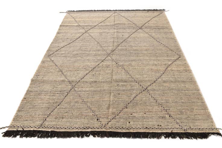 Detail image of 6' x 8' Hand Knotted Moroccan Wool Rug