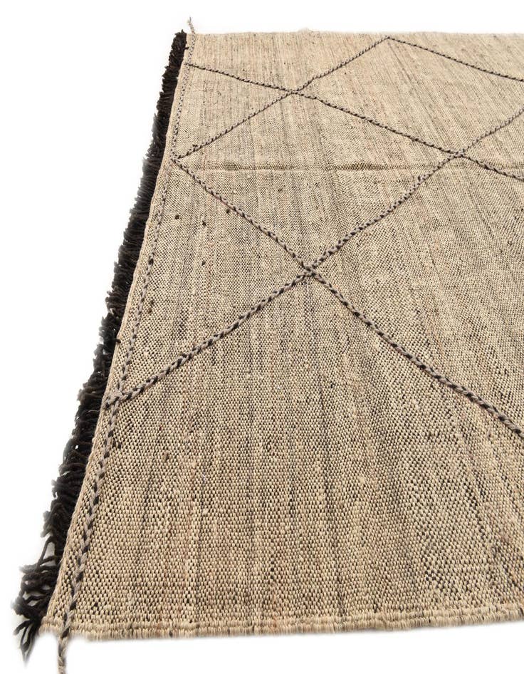 Detail image of 6' x 8' Hand Knotted Moroccan Wool Rug