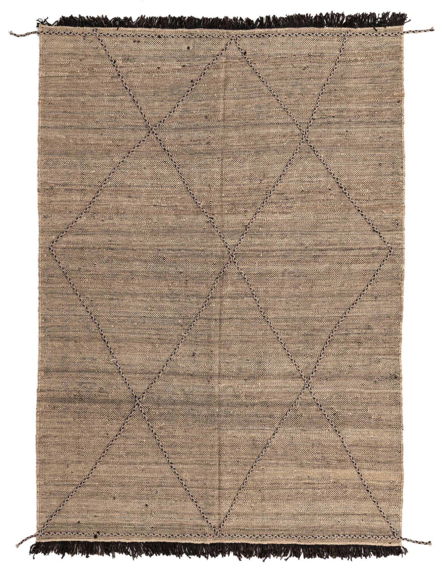 6' x 8' Hand Knotted Moroccan Wool Rug