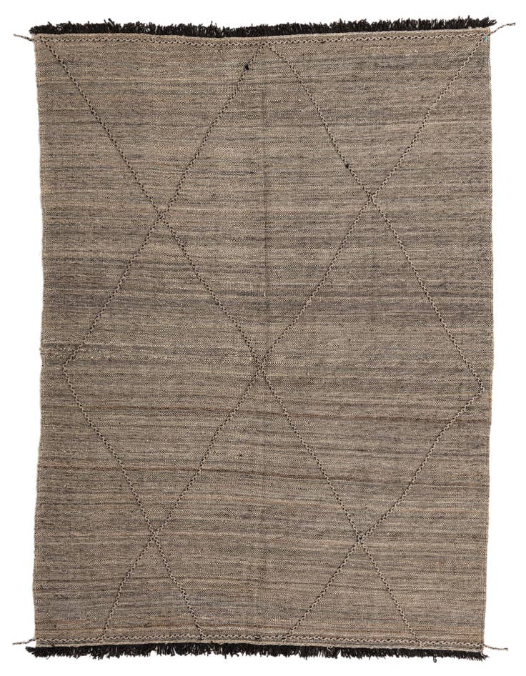 Detail image of 7' x 9' 9 Hand Knotted Moroccan Wool Rug