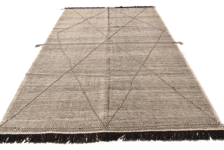 Detail image of 7' x 10' Hand Knotted Moroccan Wool Rug