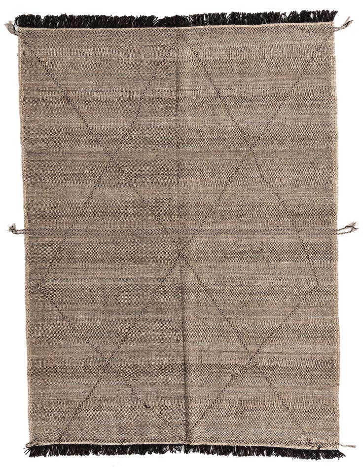 Detail image of 7' x 10' Hand Knotted Moroccan Wool Rug
