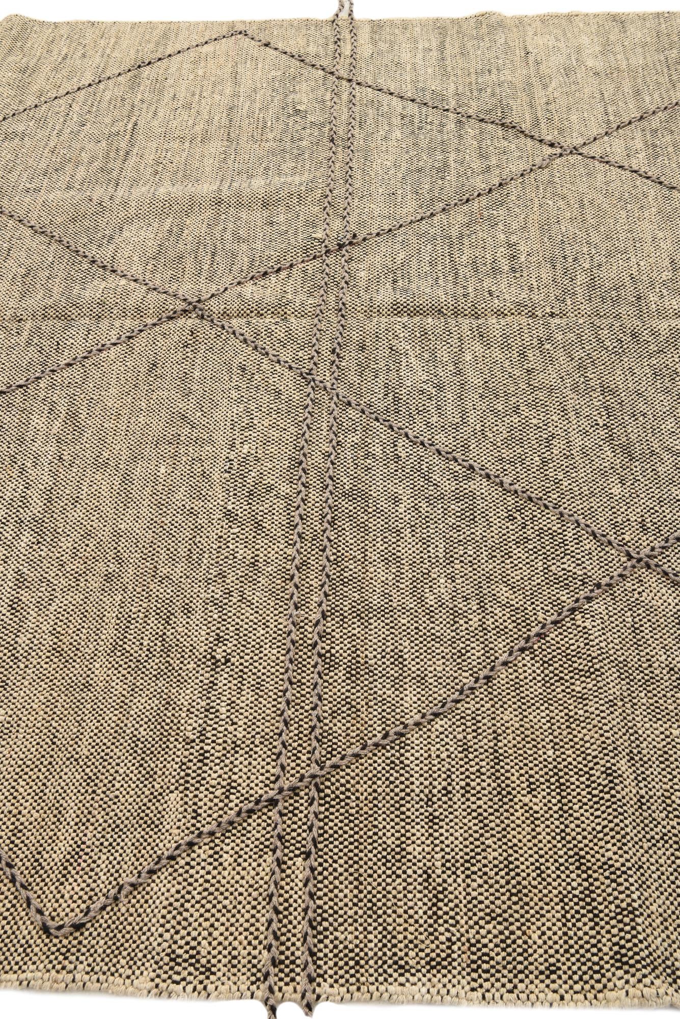 7' 5 x 9' 7 Hand Knotted Moroccan Wool Rug
