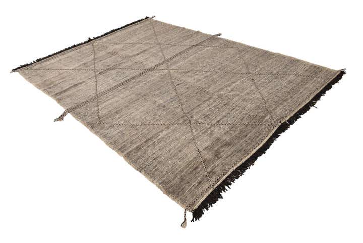7' x 9' 7 Hand Knotted Moroccan Wool Rug
