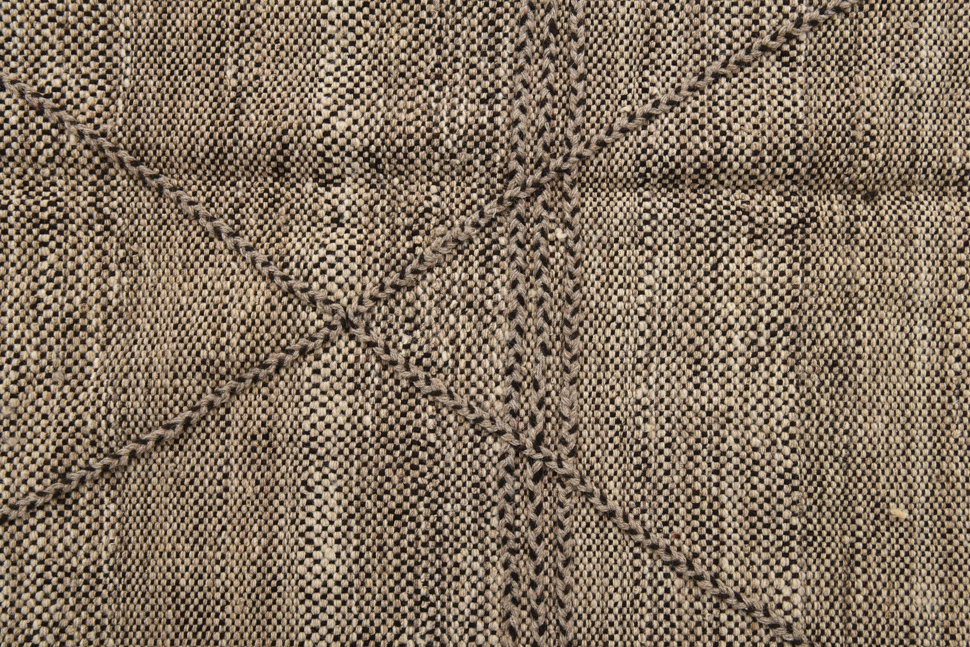 7' x 9' 7 Hand Knotted Moroccan Wool Rug