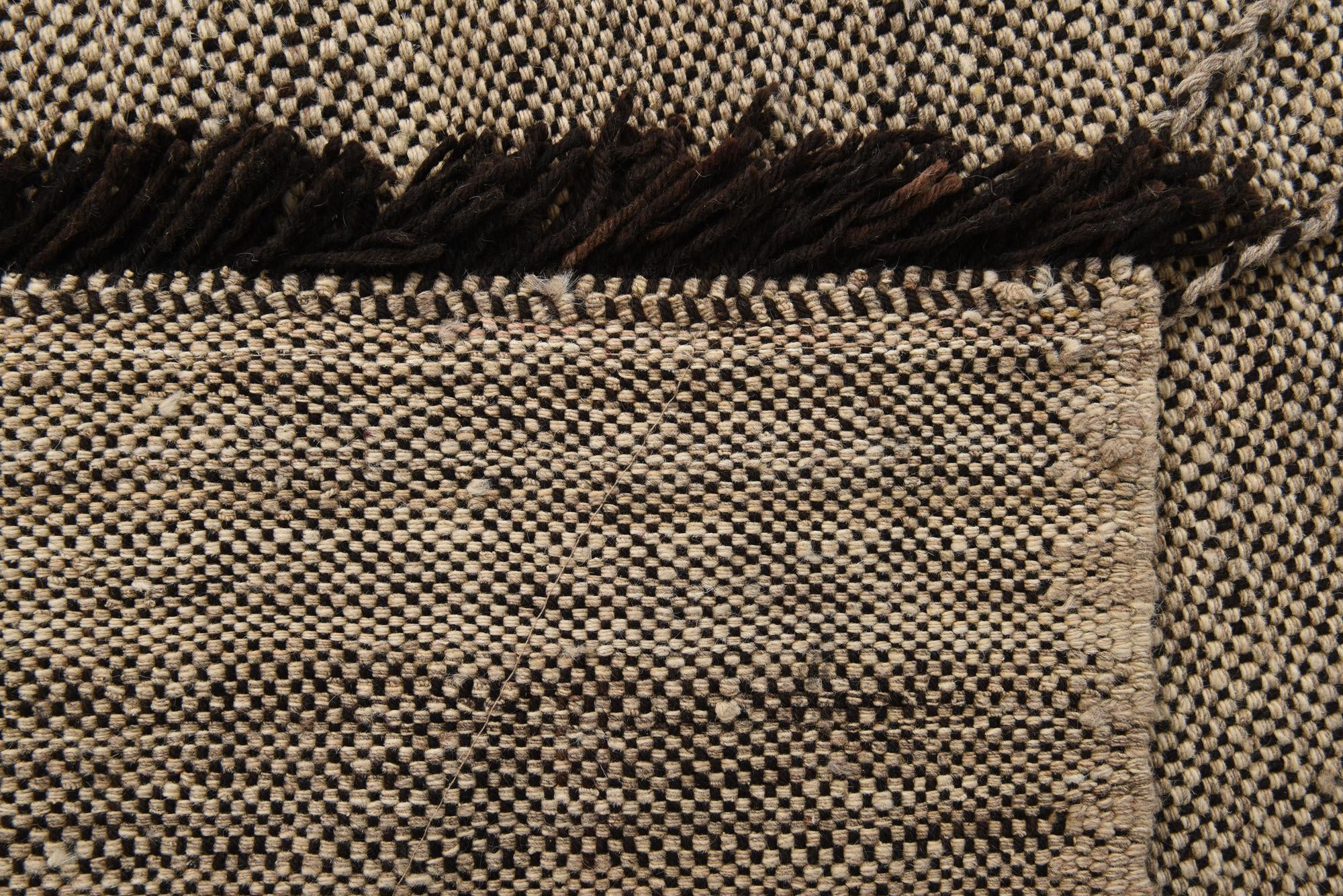 7' x 9' 7 Hand Knotted Moroccan Wool Rug