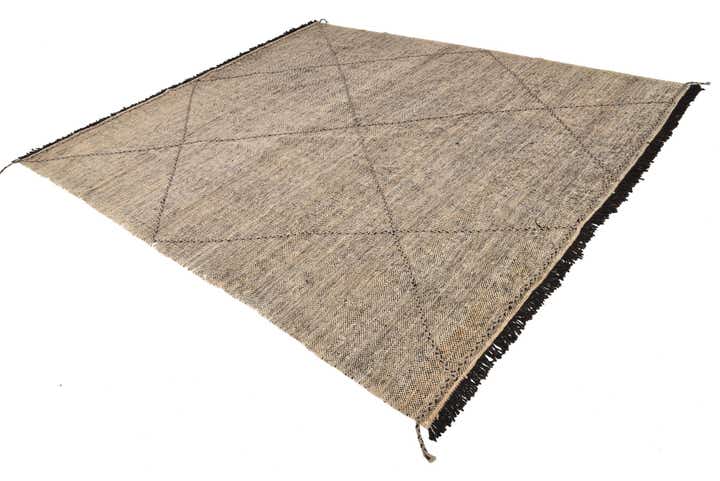8' 6 x 9' 8 Hand Knotted Moroccan Wool Rug