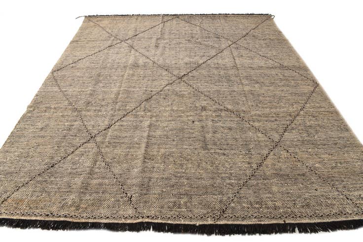 Detail image of 8' 6 x 9' 8 Hand Knotted Moroccan Wool Rug